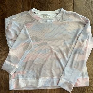 Lucky in Love Camo Mesh Pullover 🎾